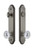 Grandeur Hardware - Hardware Arc Tall Plate Complete Entry Set with Fontainebleau Knob in Antique Pewter - ARCFON - 839598