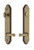 Grandeur Hardware - Hardware Arc Tall Plate Complete Entry Set with Georgetown Lever in Vintage Brass - ARCGEO - 841121