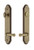 Grandeur Hardware - Hardware Arc Tall Plate Complete Entry Set with Georgetown Lever in Vintage Brass - ARCGEO - 841122