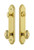 Grandeur Hardware - Hardware Arc Tall Plate Complete Entry Set with Grande Victorian Knob in Lifetime Brass - ARCGVC - 839637