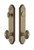 Grandeur Hardware - Hardware Arc Tall Plate Complete Entry Set with Grande Victorian Knob in Vintage Brass - ARCGVC - 839659