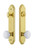 Grandeur Hardware - Hardware Arc Tall Plate Complete Entry Set with Hyde Park Knob in Lifetime Brass - ARCHYD - 839672