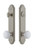 Grandeur Hardware - Hardware Arc Tall Plate Complete Entry Set with Hyde Park Knob in Satin Nickel - ARCHYD - 839681