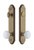 Grandeur Hardware - Hardware Arc Tall Plate Complete Entry Set with Hyde Park Knob in Vintage Brass - ARCHYD - 839692