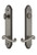 Grandeur Hardware - Hardware Arc Tall Plate Complete Entry Set with Newport Lever in Antique Pewter - ARCNEW - 841133