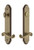 Grandeur Hardware - Hardware Arc Tall Plate Complete Entry Set with Newport Lever in Vintage Brass - ARCNEW - 841185