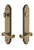 Grandeur Hardware - Hardware Arc Tall Plate Complete Entry Set with Newport Lever in Vintage Brass - ARCNEW - 841186
