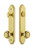 Grandeur Hardware - Hardware Arc Tall Plate Complete Entry Set with Parthenon Knob in Lifetime Brass - ARCPAR - 839701