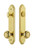 Grandeur Hardware - Hardware Arc Tall Plate Complete Entry Set with Parthenon Knob in Lifetime Brass - ARCPAR - 839703
