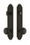 Grandeur Hardware - Hardware Arc Tall Plate Complete Entry Set with Parthenon Knob in Timeless Bronze - ARCPAR - 839718