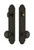 Grandeur Hardware - Hardware Arc Tall Plate Complete Entry Set with Parthenon Knob in Timeless Bronze - ARCPAR - 839719