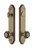 Grandeur Hardware - Hardware Arc Tall Plate Complete Entry Set with Parthenon Knob in Vintage Brass - ARCPAR - 839722