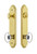 Grandeur Hardware - Hardware Arc Tall Plate Complete Entry Set with Provence Knob in Lifetime Brass - ARCPRO - 839733