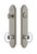 Grandeur Hardware - Hardware Arc Tall Plate Complete Entry Set with Provence Knob in Satin Nickel - ARCPRO - 839748
