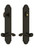 Grandeur Hardware - Hardware Arc Tall Plate Complete Entry Set with Portofino Lever in Timeless Bronze - ARCPRT - 841247