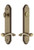 Grandeur Hardware - Hardware Arc Tall Plate Complete Entry Set with Portofino Lever in Vintage Brass - ARCPRT - 841249
