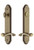 Grandeur Hardware - Hardware Arc Tall Plate Complete Entry Set with Portofino Lever in Vintage Brass - ARCPRT - 841254