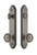 Grandeur Hardware - Hardware Arc Tall Plate Complete Entry Set with Soleil Knob in Antique Pewter - ARCSOL - 839760