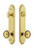 Grandeur Hardware - Hardware Arc Tall Plate Complete Entry Set with Soleil Knob in Lifetime Brass - ARCSOL - 839768