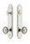 Grandeur Hardware - Hardware Arc Tall Plate Complete Entry Set with Soleil Knob in Polished Nickel - ARCSOL - 839774