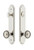 Grandeur Hardware - Hardware Arc Tall Plate Complete Entry Set with Soleil Knob in Polished Nickel - ARCSOL - 839775