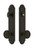 Grandeur Hardware - Hardware Arc Tall Plate Complete Entry Set with Soleil Knob in Timeless Bronze - ARCSOL - 839782
