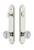 Grandeur Hardware - Hardware Arc Tall Plate Complete Entry Set with Versailles Knob in Polished Nickel - ARCVER - 839806