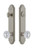 Grandeur Hardware - Hardware Arc Tall Plate Complete Entry Set with Versailles Knob in Satin Nickel - ARCVER - 839809