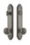 Grandeur Hardware - Hardware Arc Tall Plate Complete Entry Set with Windsor Knob in Antique Pewter - ARCWIN - 839824