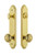 Grandeur Hardware - Hardware Arc Tall Plate Complete Entry Set with Windsor Knob in Lifetime Brass - ARCWIN - 839829