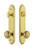 Grandeur Hardware - Hardware Arc Tall Plate Complete Entry Set with Windsor Knob in Lifetime Brass - ARCWIN - 839830