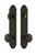 Grandeur Hardware - Hardware Arc Tall Plate Complete Entry Set with Windsor Knob in Timeless Bronze - ARCWIN - 839846