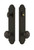 Grandeur Hardware - Hardware Arc Tall Plate Complete Entry Set with Windsor Knob in Timeless Bronze - ARCWIN - 839848