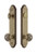 Grandeur Hardware - Hardware Arc Tall Plate Complete Entry Set with Windsor Knob in Vintage Brass - ARCWIN - 839850