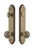 Grandeur Hardware - Hardware Arc Tall Plate Complete Entry Set with Windsor Knob in Vintage Brass - ARCWIN - 839852