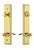 Grandeur Hardware - Hardware Carre Tall Plate Complete Entry Set with Bellagio Lever in Lifetime Brass - CARBEL - 841273