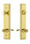 Grandeur Hardware - Hardware Carre Tall Plate Complete Entry Set with Bellagio Lever in Lifetime Brass - CARBEL - 841274