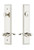 Grandeur Hardware - Hardware Carre Tall Plate Complete Entry Set with Bellagio Lever in Polished Nickel - CARBEL - 841295