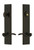 Grandeur Hardware - Hardware Carre Tall Plate Complete Entry Set with Bellagio Lever in Timeless Bronze - CARBEL - 841305