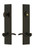 Grandeur Hardware - Hardware Carre Tall Plate Complete Entry Set with Bellagio Lever in Timeless Bronze - CARBEL - 841308