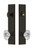 Grandeur Hardware - Hardware Carre Tall Plate Complete Entry Set with Biarritz Knob in Timeless Bronze - CARBIA - 839942