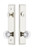 Grandeur Hardware - Hardware Carre Tall Plate Complete Entry Set with Bordeaux Knob in Polished Nickel - CARBOR - 839965