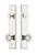 Grandeur Hardware - Hardware Carre Tall Plate Complete Entry Set with Bordeaux Knob in Polished Nickel - CARBOR - 839966