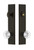 Grandeur Hardware - Hardware Carre Tall Plate Complete Entry Set with Bordeaux Knob in Timeless Bronze - CARBOR - 839975