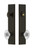 Grandeur Hardware - Hardware Carre Tall Plate Complete Entry Set with Burgundy Knob in Timeless Bronze - CARBUR - 840037