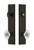 Grandeur Hardware - Hardware Carre Tall Plate Complete Entry Set with Burgundy Knob in Timeless Bronze - CARBUR - 840038
