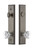 Grandeur Hardware - Hardware Carre Tall Plate Complete Entry Set with Chambord Knob in Antique Pewter - CARCHM - 840045