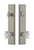 Grandeur Hardware - Hardware Carre Tall Plate Complete Entry Set with Chambord Knob in Satin Nickel - CARCHM - 840066