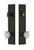 Grandeur Hardware - Hardware Carre Tall Plate Complete Entry Set with Chambord Knob in Timeless Bronze - CARCHM - 840069