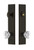 Grandeur Hardware - Hardware Carre Tall Plate Complete Entry Set with Chambord Knob in Timeless Bronze - CARCHM - 840070